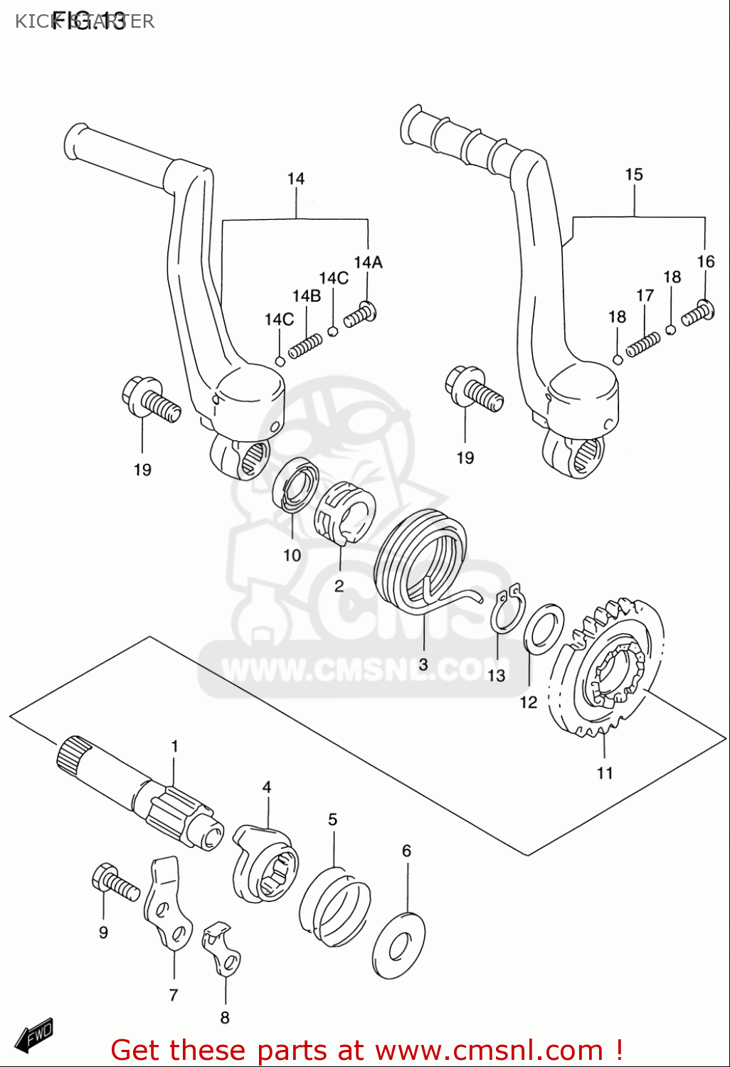 KICK STARTER RM125 1996 (T) USA (E03)