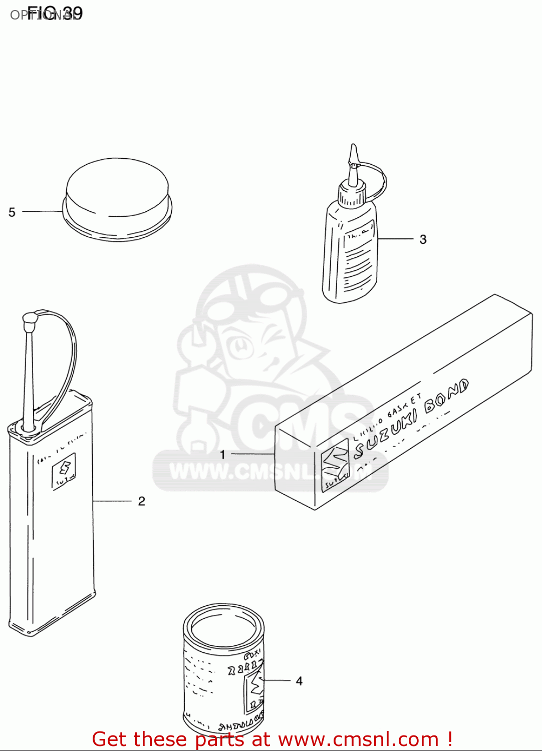 OPTIONAL RM125 1996 (T) USA (E03)