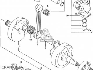 CRANKSHAFT - RM125 1996 (T) USA (E03)