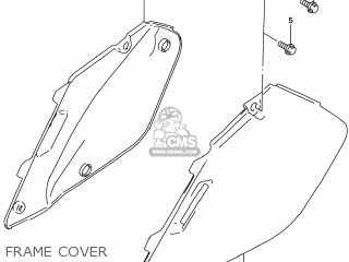 FRAME COVER - RM125 1996 (T) USA (E03)