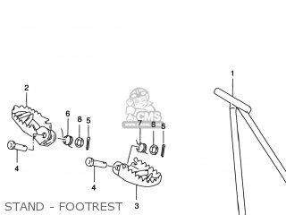 STAND - FOOTREST - RM125 1996 (T) USA (E03)