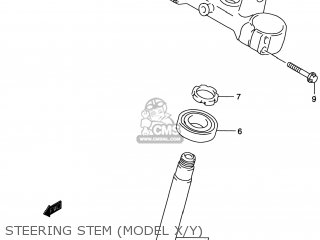 STEERING STEM (MODEL X/Y) - RM125 1996 (T) USA (E03)