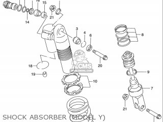SHOCK ABSORBER (MODEL Y) - RM125 1996 (T) USA (E03)