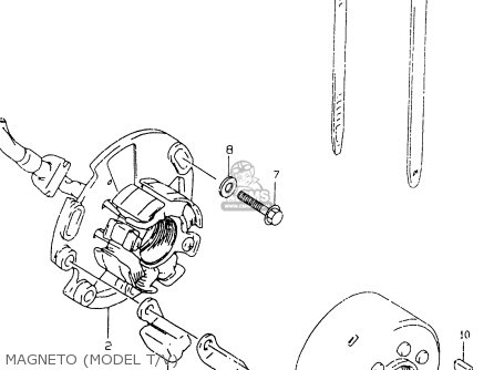 MAGNETO (MODEL T/V) - RM125 1997 (V) UNITED KINGDOM FRANCE AUSTRALIA (E02 E04 E24)