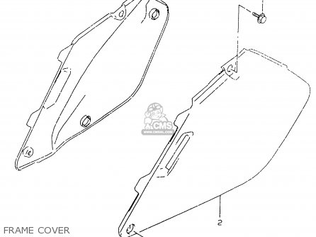 FRAME COVER - RM125 1997 (V) UNITED KINGDOM FRANCE AUSTRALIA (E02 E04 E24)
