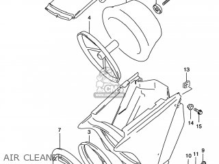 AIR CLEANER - RM125 1997 (V) USA (E03)