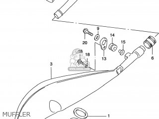 MUFFLER - RM125 1997 (V) USA (E03)
