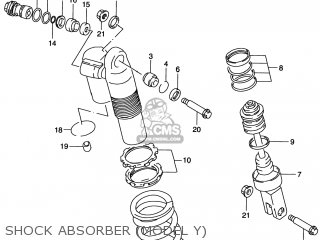 SHOCK ABSORBER (MODEL Y) - RM125 1997 (V) USA (E03)