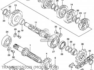 TRANSMISSION (MODEL T/V) - RM125 1997 (V) USA (E03)