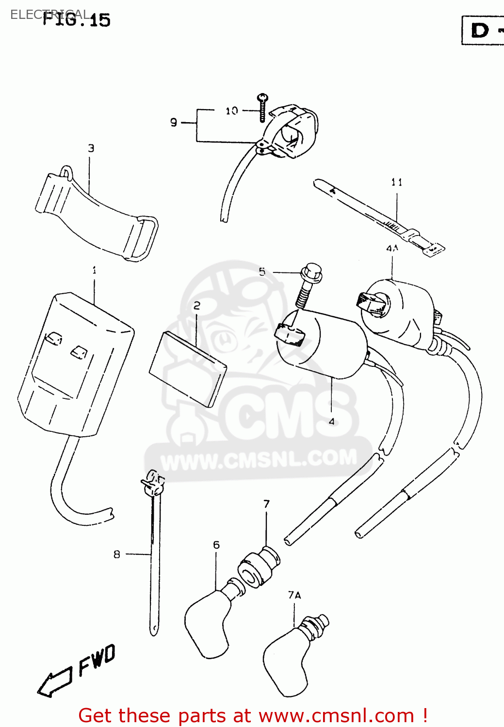 ELECTRICAL RM125 1998 (W) (E02 E04 E24 E37)
