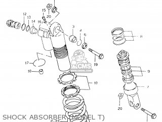 SHOCK ABSORBER (MODEL T) - RM125 1998 (W) (E02 E04 E24 E37)