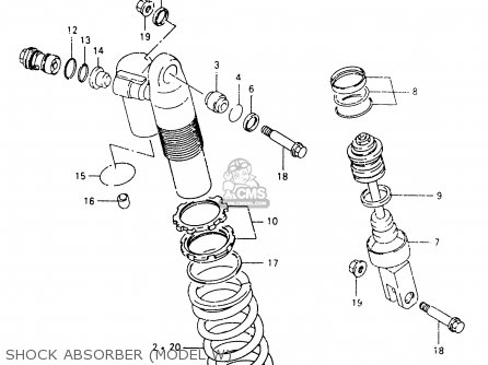SHOCK ABSORBER (MODEL W) - RM125 1998 (W) (E02 E04 E24 E37)
