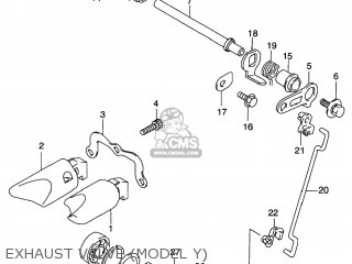 EXHAUST VALVE (MODEL Y) - RM125 1998 (W) USA (E03)