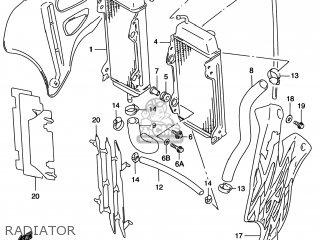 RADIATOR - RM125 1998 (W) USA (E03)