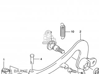 REAR BRAKE - RM125 1998 (W) USA (E03)