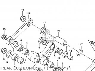REAR CUSHION LEVER (MODEL Y) - RM125 1998 (W) USA (E03)
