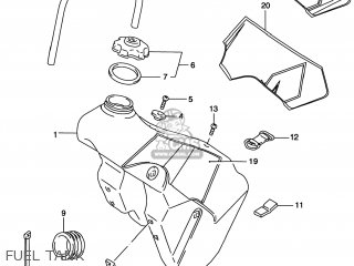 FUEL TANK - RM125 1999 (X) USA (E03)