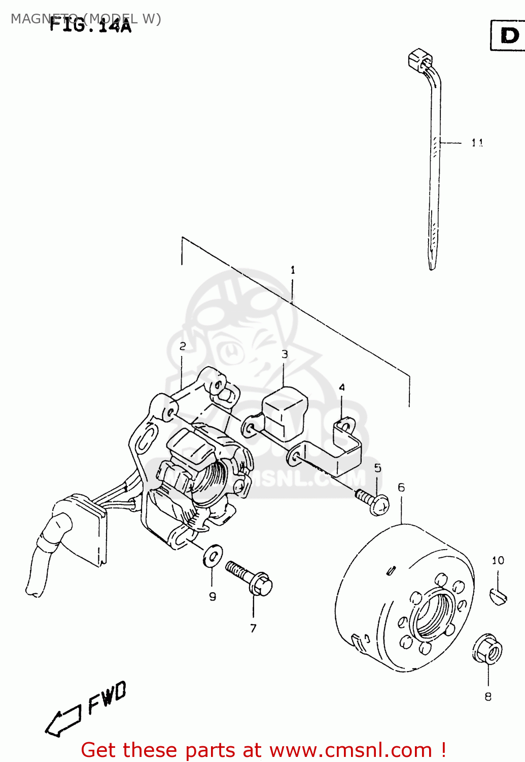 MAGNETO (MODEL W) RM125 1999 (X)