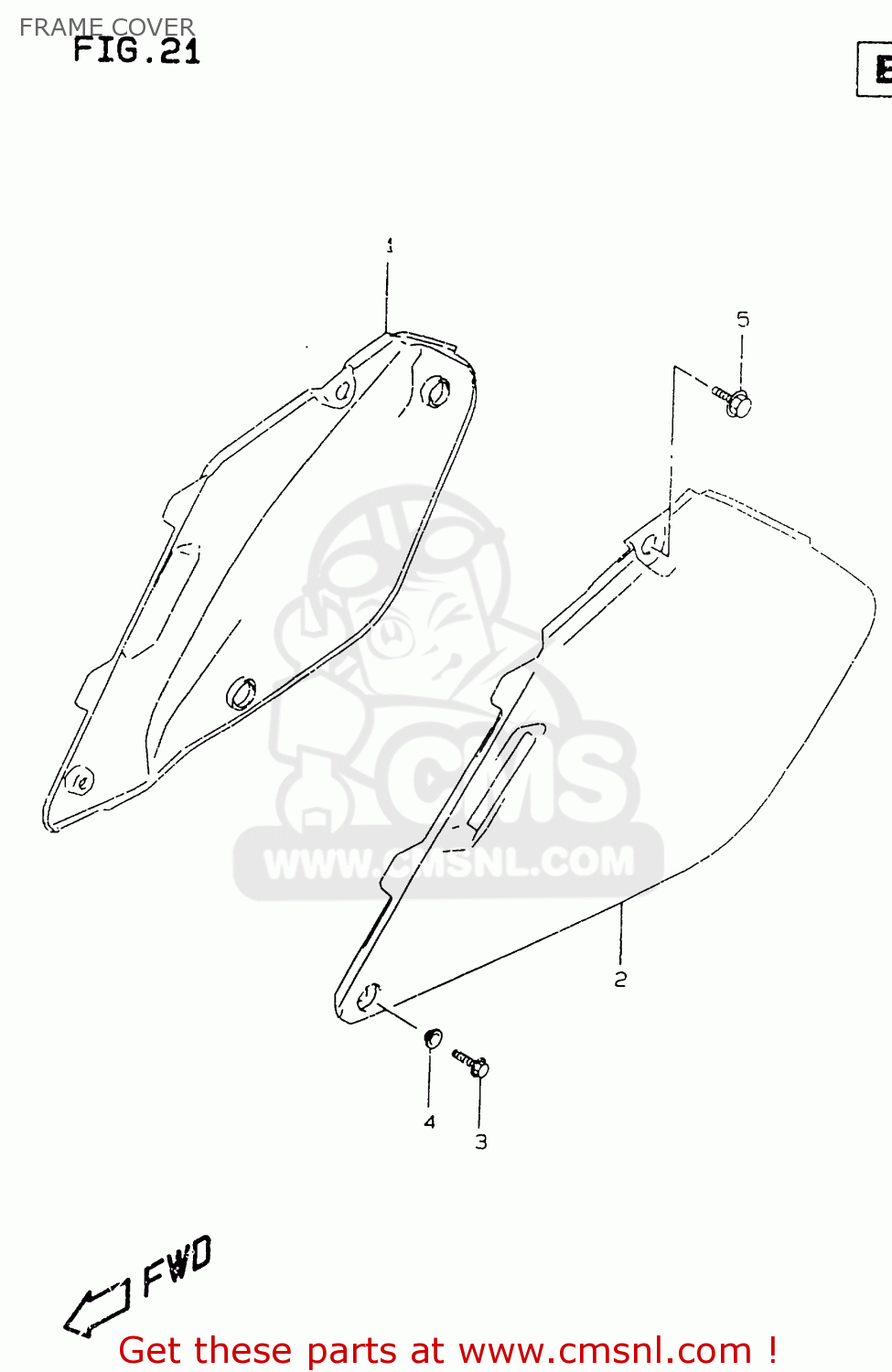 FRAME COVER RM125 1999 (X)