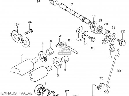 EXHAUST VALVE - RM125 1999 (X)