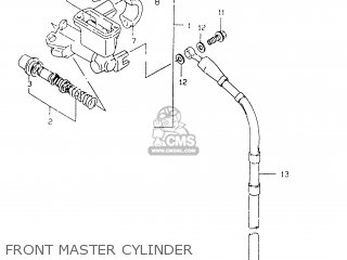 FRONT MASTER CYLINDER - RM125 1999 (X)