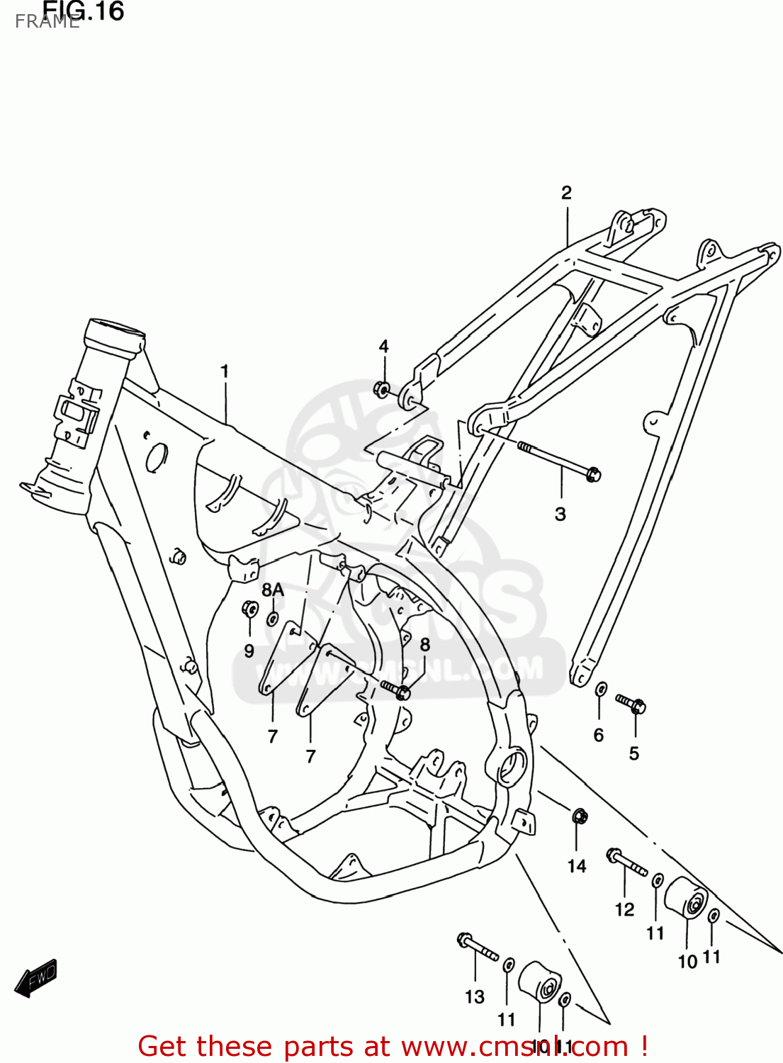 FRAME RM125 2000 (Y) USA (E03)