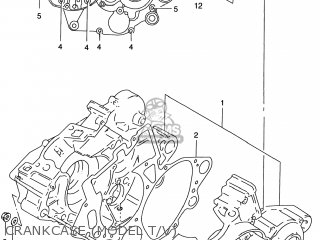 CRANKCASE (MODEL T/V) - RM125 2000 (Y) USA (E03)