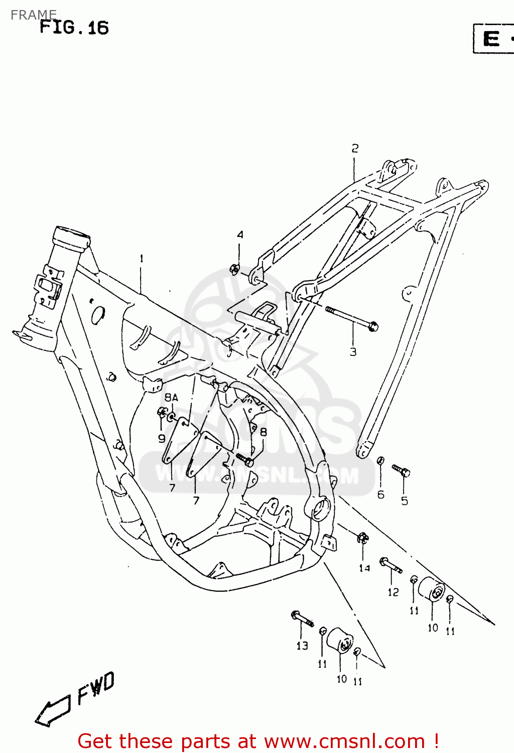 FRAME RM125 2000 (Y)