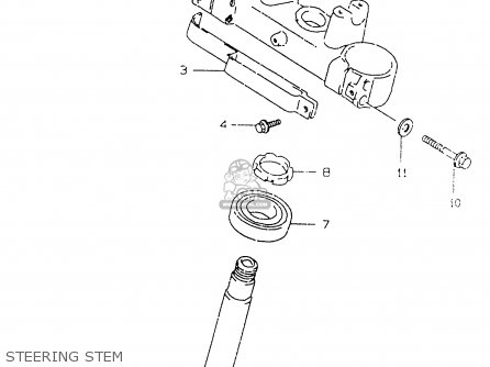 STEERING STEM - RM125 2000 (Y)
