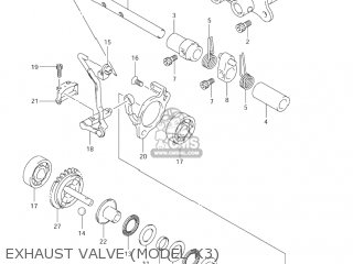 EXHAUST VALVE (MODEL K3) - RM125 2002 (K2) USA (E03)