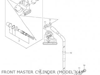 FRONT MASTER CYLINDER (MODEL K4) - RM125 2002 (K2) USA (E03)