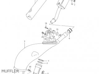 MUFFLER - RM125 2002 (K2) USA (E03)