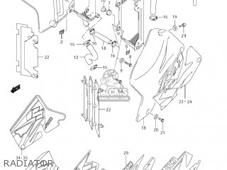 RADIATOR - RM125 2002 (K2) USA (E03)