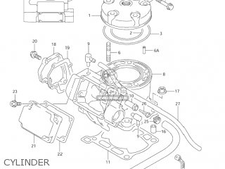 CYLINDER - RM125 2003 (K3) USA (E03)