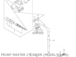 FRONT MASTER CYLINDER (MODEL K5/K6) - RM125 2003 (K3) USA (E03)