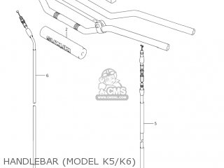 HANDLEBAR (MODEL K5/K6) - RM125 2004 (K4) USA (E03)