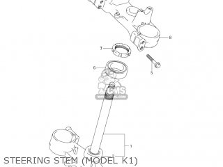 STEERING STEM (MODEL K1) - RM125 2004 (K4) USA (E03)