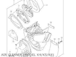 Suzuki RM125 2005 (K5) USA (E03) parts lists and schematics