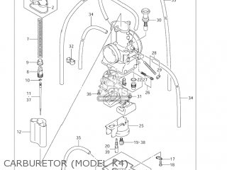 CARBURETOR (MODEL K4) - RM125 2005 (K5) USA (E03)