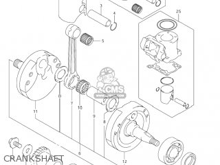 CRANKSHAFT - RM125 2005 (K5) USA (E03)