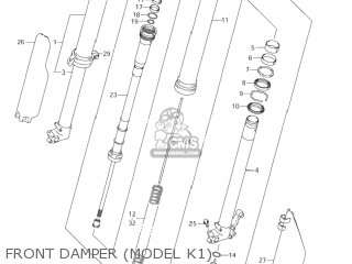 FRONT DAMPER (MODEL K1) - RM125 2005 (K5) USA (E03)