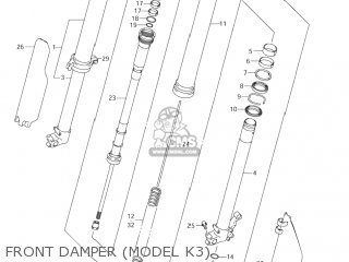 FRONT DAMPER (MODEL K3) - RM125 2005 (K5) USA (E03)