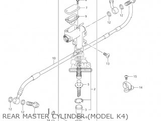 REAR MASTER CYLINDER (MODEL K4) - RM125 2005 (K5) USA (E03)
