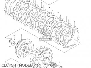 CLUTCH (MODEL K1) - RM125 2006 (K6) USA (E03)