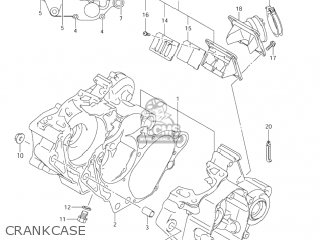 CRANKCASE - RM125 2006 (K6) USA (E03)