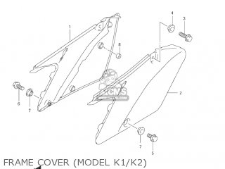 FRAME COVER (MODEL K1/K2) - RM125 2006 (K6) USA (E03)