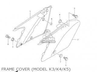 FRAME COVER (MODEL K3/K4/K5) - RM125 2006 (K6) USA (E03)