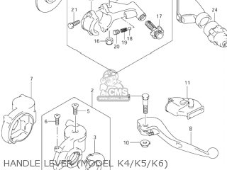 HANDLE LEVER (MODEL K4/K5/K6) - RM125 2006 (K6) USA (E03)