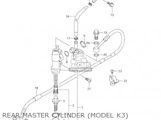 REAR MASTER CYLINDER (MODEL K3) - RM125 2006 (K6) USA (E03)