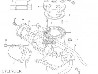 CYLINDER - RM125 2007 (K7) USA (E03)